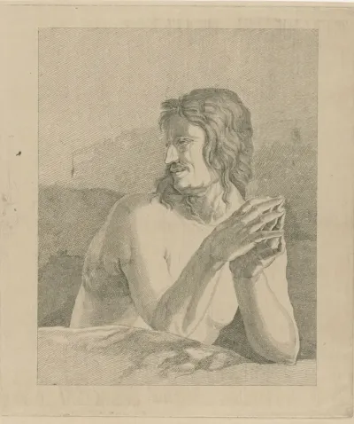 Figuur uit het Laatste Oordeel van Lucas van Leyden