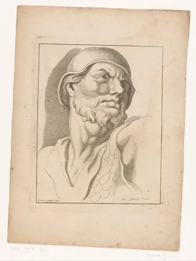 Figuurstudie soldatenkop