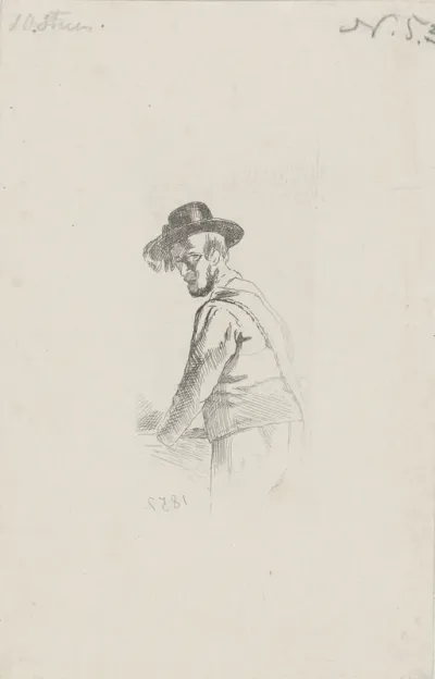 Figuurstudie van een man