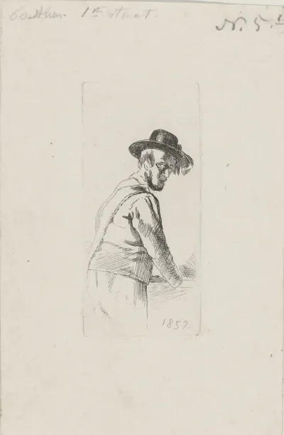 Figuurstudie van een onbekende man