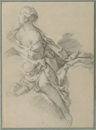 Figuurstudie van een vrouw (Clytie)