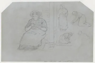Figuurstudies van vrouwen