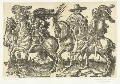 Filips de Goede, Karel de Stoute en twee ridders