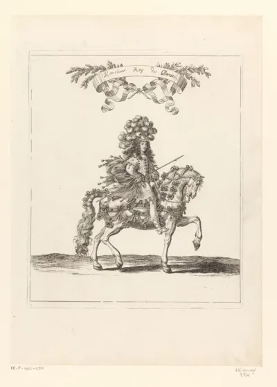 Filips II, hertog van Orléans, te paard in Perzisch kostuum