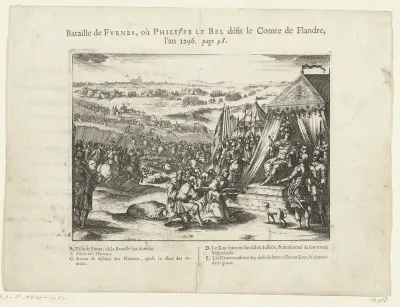 Filips IV de Schone verslaat de graaf van Vlaanderen bij Veurne, 1296