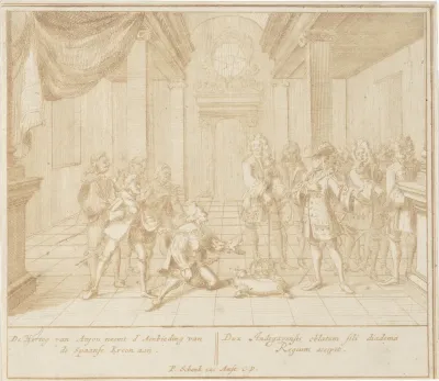 Filips van Anjou neemt de aanbieding van de Soaanse kroon aan, 1700