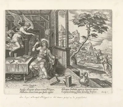 Fillippus wordt door een engel naar een eunuch gestuurd