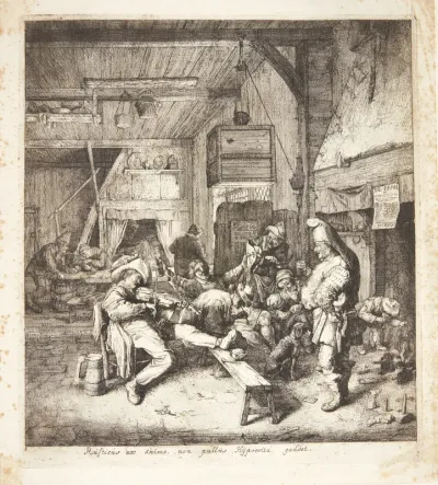 Fiolspiller i en krostue