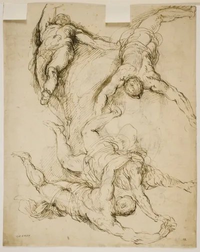 Fire svævende figurer