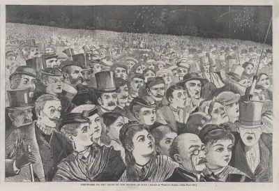 Fire-Works on the Night of the Fourth of July (from "Harper's Weekly," Vol. XII)
