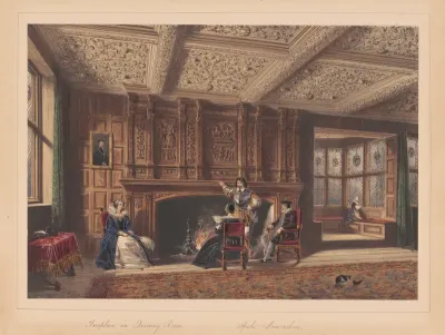 Fireplace in the Drawing Room, Speke, Lancashire
