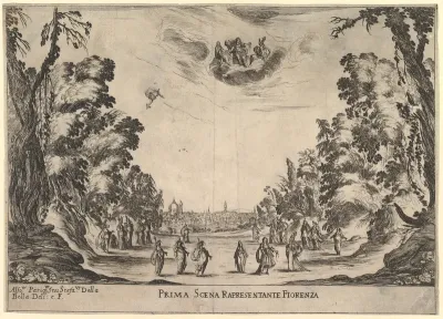 First Scene, in Florence, from "The marriage of the gods" (Le nozze degli Dei)