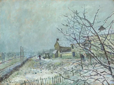 First Snow at Veneux-Nadon