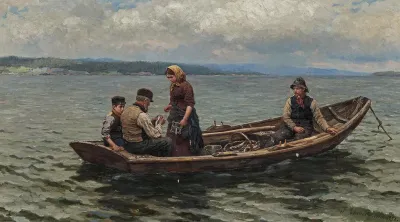 Fisherman on a Norwegian lake
