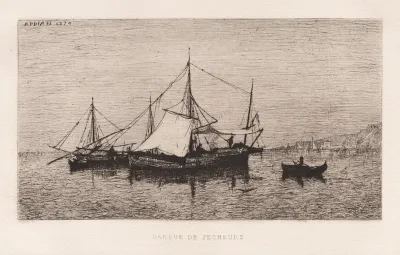 Fishing Boat/Coastal Shipping Boat (Italian Coast) (Barque de Pecheurs/Barque de Cabotage (Côtes d'Italie)