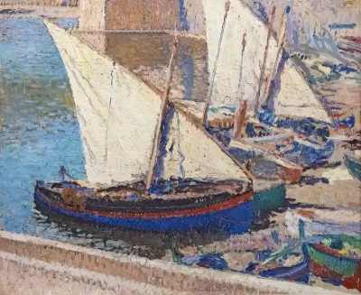 Fishing boats in Collioure