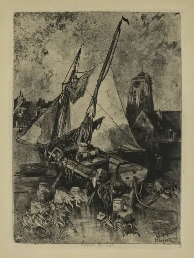 Fishing Boats, Normandy (Environ de Caen)