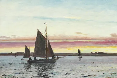 Fishing boats on the Roskilde fiord.