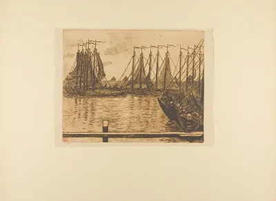 Fishing Fleet, from the seventh album of L'Estampe originale