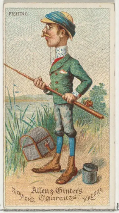 Fishing, from World's Dudes series (N31) for Allen & Ginter Cigarettes