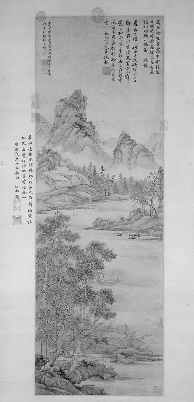 Fishing Recluse by an Autumn Grove (秋林漁隱圖)