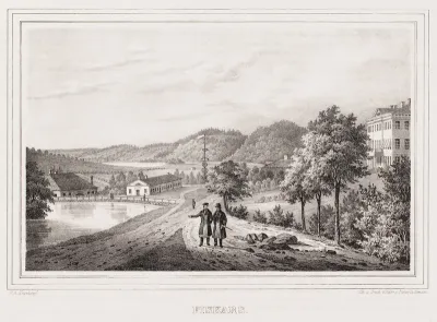 Fiskars, illustration for Finland Depicted in Drawings, booklet III