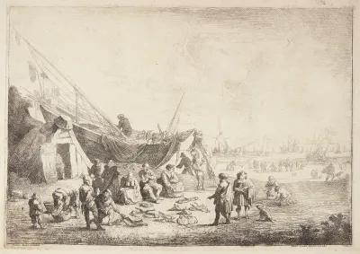 Fiskemarked ved Scheveningen