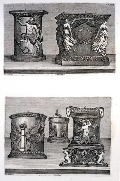 Five ancient Roman altars