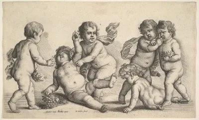 Five boys and a satyr, from "Paedopaegnion"