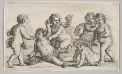 Five boys and a satyr