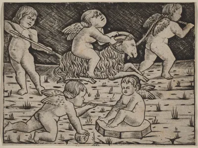 Five Cupids Playing