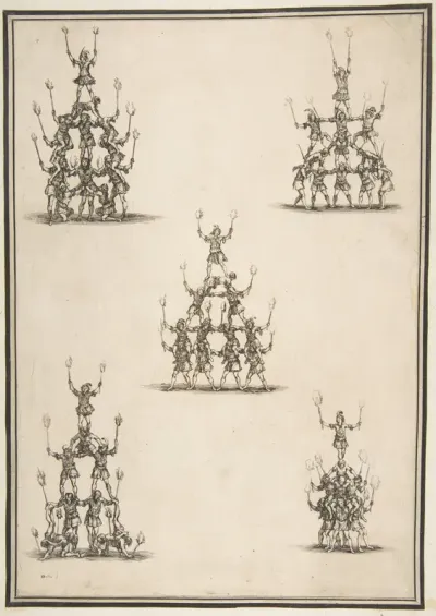 Five Groups of Acrobats