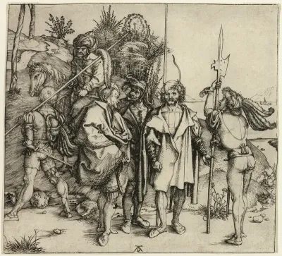 Five Landsknechte and an Oriental Man on Horseback
