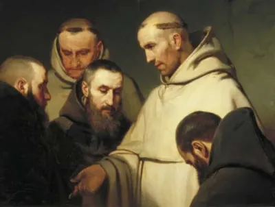 Five Monks in Religious Exchange of Ideas