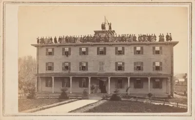 Flag Raising, Girls School, Lawrence, Massachusetts