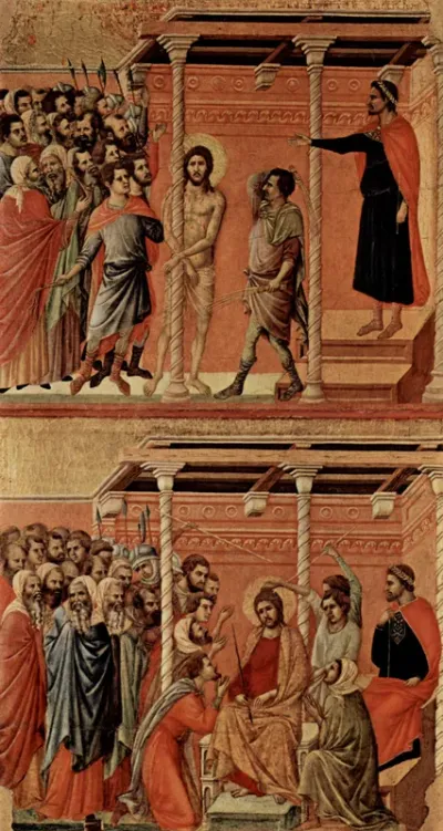 Flagellation (top); Christ Crowned with Thorns (bottom)