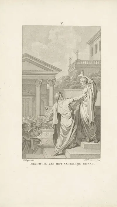Flaminius laat zich wegvoeren door zijn vader