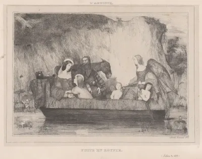 Flight from Egypt, from "L'Artiste"
