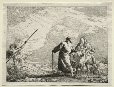 Flight into Egypt:  The Holy Family Arriving at the Bank of the River