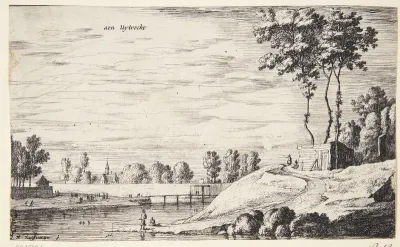 Flodlandskab ved Utrecht