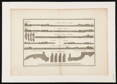 Floor plans of wall decorations and alcoves