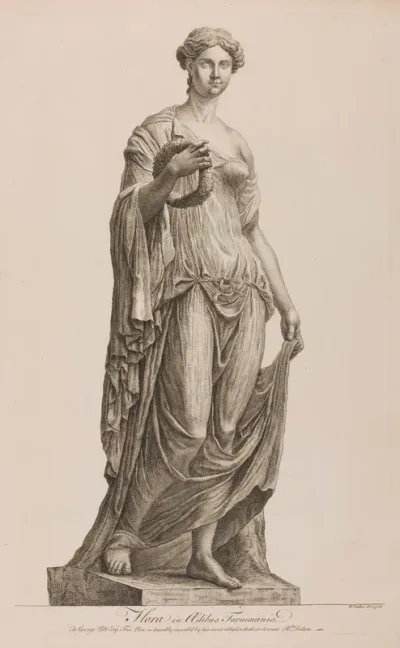 Flora. Etching by R. Dalton, 174-