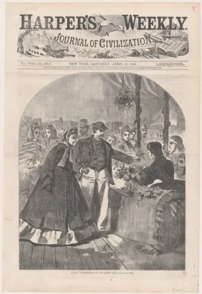 Floral Department of the Great Fair (from "Harper's Weekly," Vol. VIII)