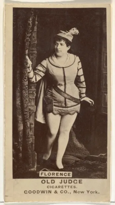 Florence, from the Actors and Actresses series (N171) for Old Judge Cigarettes