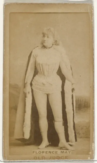Florence May, from the Actors and Actresses series (N171) for Old Judge Cigarettes