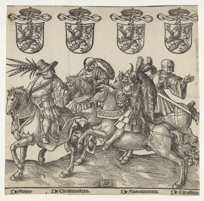Floris II, Dirk VI, Floris III en Dirk VII