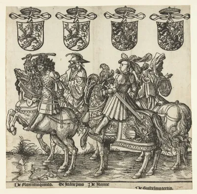 Floris V, Jan I, Jan II en Willem III