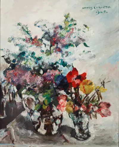 Flower Still Life with Lilacs and Anemones