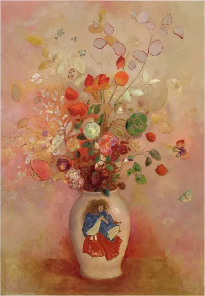 Flowers in a Japanese Vase