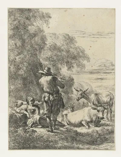 Fluitspelende herder